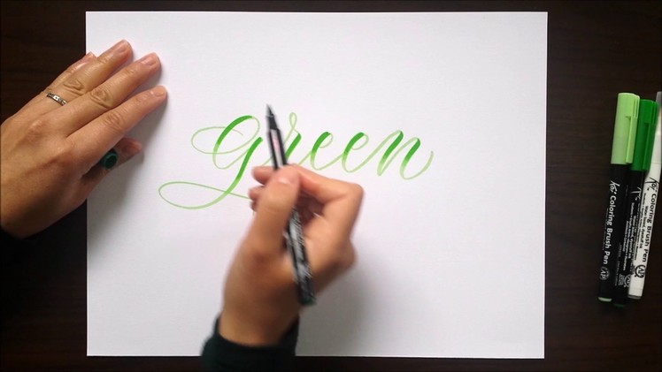 Color Blending Techniques for Brush Lettering
