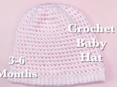 Crochet baby hat with Petit Pois stitch for 3-6 months #85