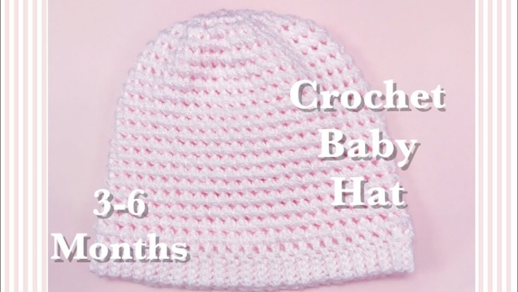 Crochet baby hat with Petit Pois stitch for 3-6 months #85