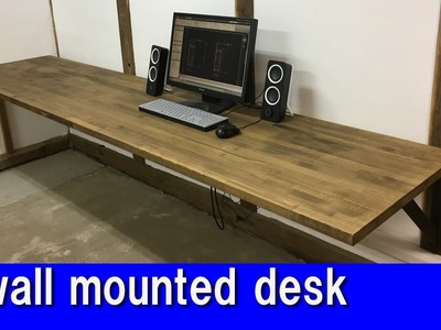 [DIY]  A wall mounted desk