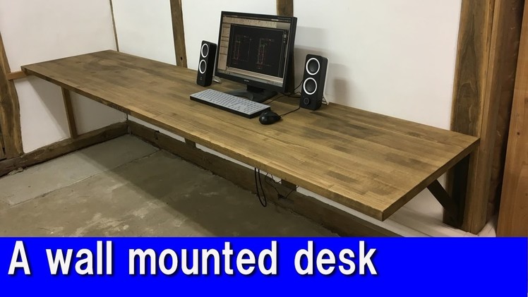 [DIY]  A wall mounted desk