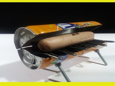 DIY Amazing Mini BBQ from Fanta Can at Home