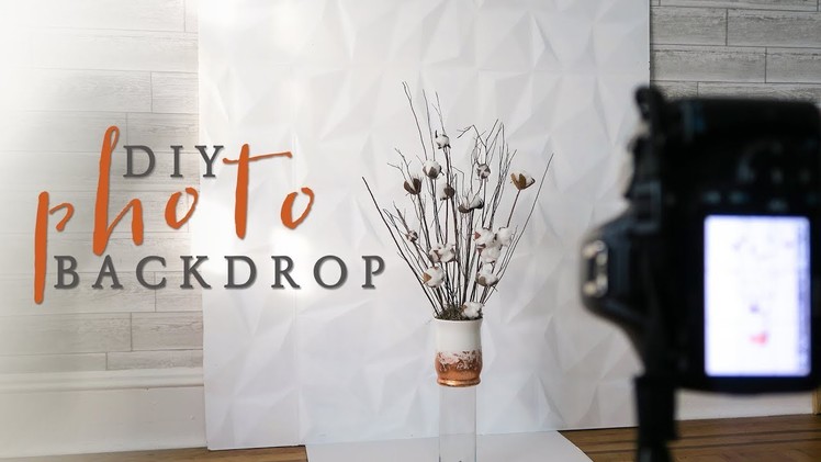 DIY Backdrop for Photography