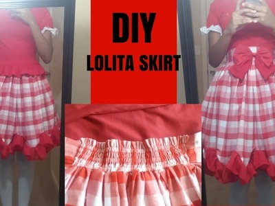 DIY Lolita Skirt [ Read description ] | Half Elastic Waistband and Bow