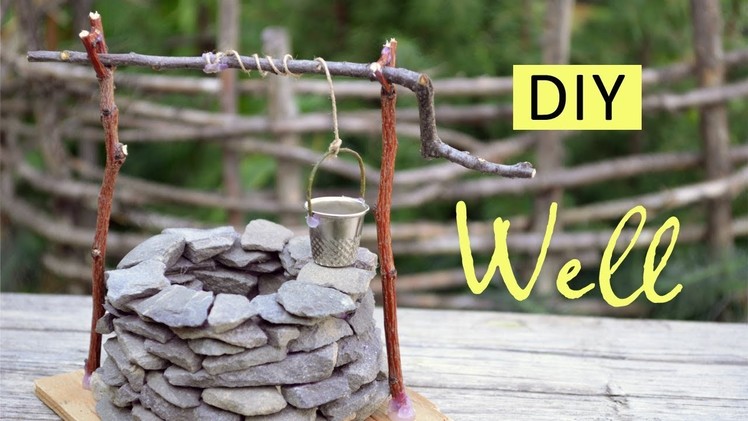 DIY Mini Well | How To Make Mini Well With Stones & Twigs