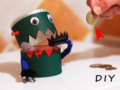 DIY Robot Bank -  How to Make a Fun Robot Eats Coins