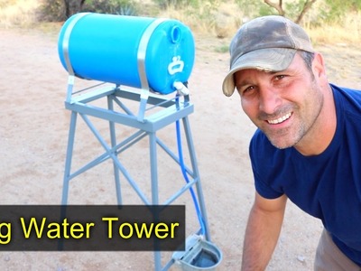 Dog Water Tower - automatic waterer for Olive