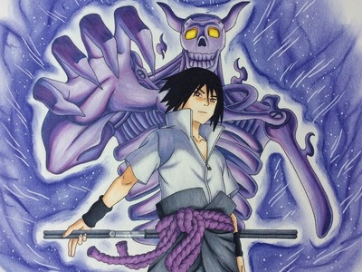 Drawing Sasuke Uchiha - Susanoo