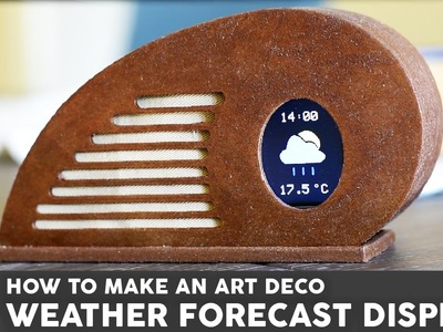ESP8266 Weather Display using a Wemos D1 mini and and Art Deco Style enclosure