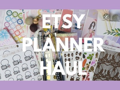 ETSY PLANNER HAUL. Super Random Assortment - Stickers, Washi, Inserts, & More!