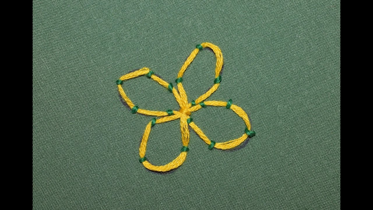Hand Hand Embroidery Couching Stitch Beauty Express Hand