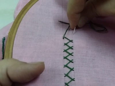 Herring Bone Stitch (Embroidery)