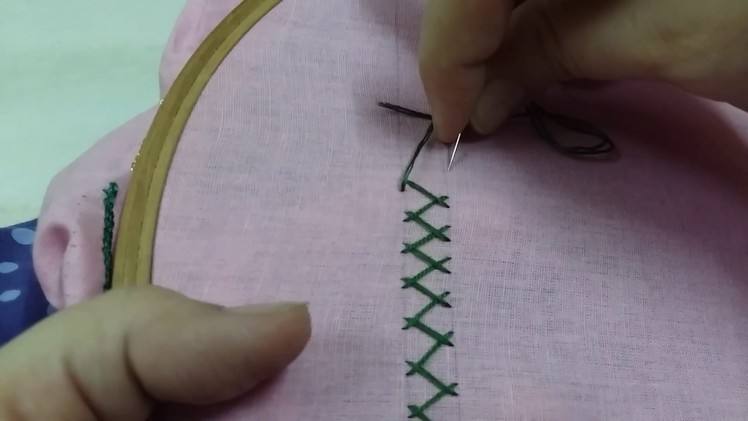 Herring Bone Stitch (Embroidery)