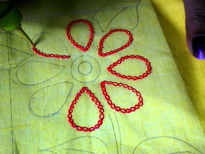 Hobby Ideas : Chain Stitching with Liquid Embroidery : My Hobby Center