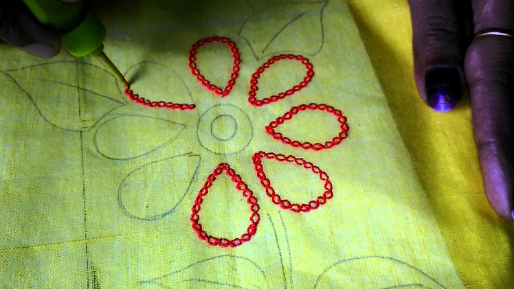 Hobby Ideas : Chain Stitching with Liquid Embroidery : My Hobby Center