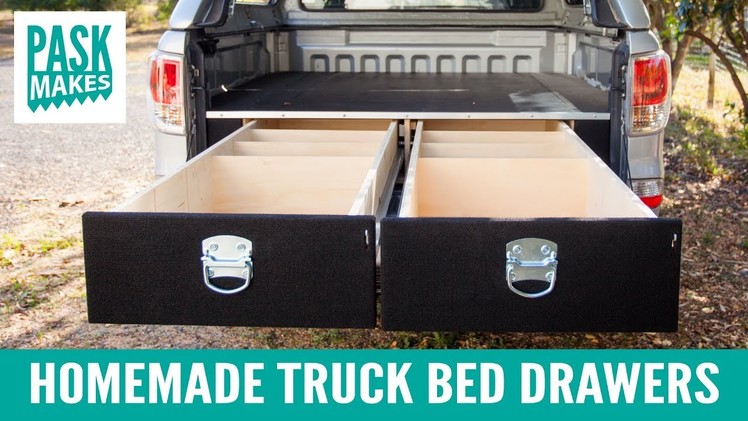 Homemade Truck Bed Drawers