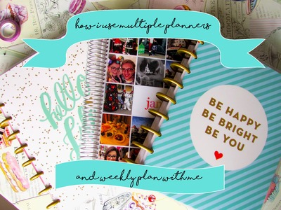 How I use multiple planners | Happy Planner and Erin Condren | Plan with me Alice in Wonderland