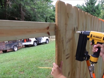 How to Build a Privacy Fence! (on a budget)