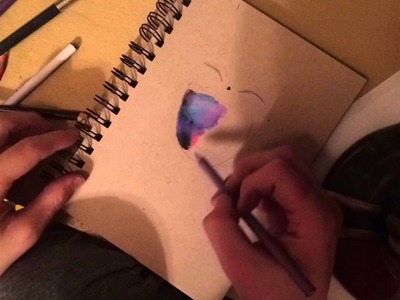How To Draw A Galaxy With Color Pencils