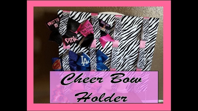 How to make a cheer bow holder for your room!