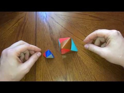 How to make a Sonobe Origami Jewel(Modular Origami) | Silent Origami