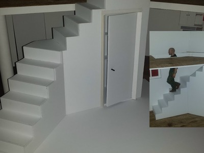 How to make Doll Stairs with Storage