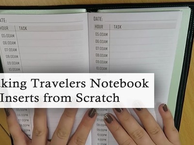 How to make Travelers Notebook Inserts, from Scratch! - Tutorial