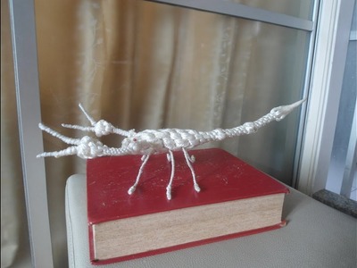 How to make white scorpion from polyester rope หาแมงป่องเผือก