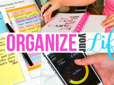 HOW TO ORGANIZE YOUR LIFE!! | 7 TIPS FOR AN ORGANIZED LIFE | Page Danielle