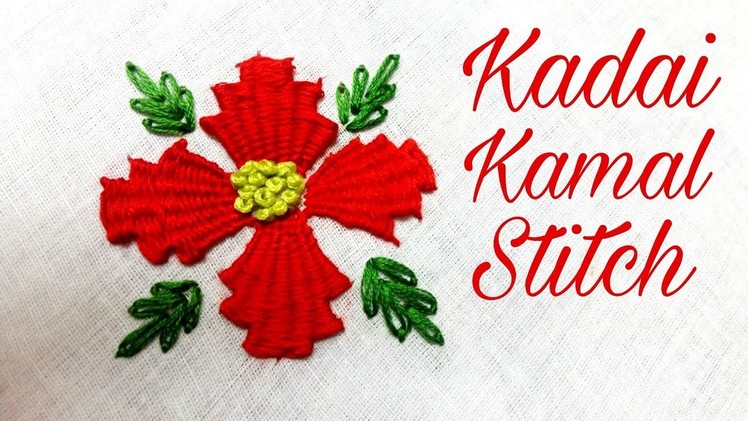 Kadai Kamal Stitch (Embroidery Work)