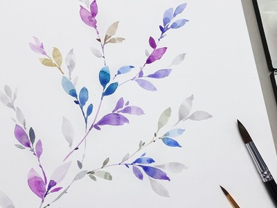 [LVL4] How to paint leaves in watercolor