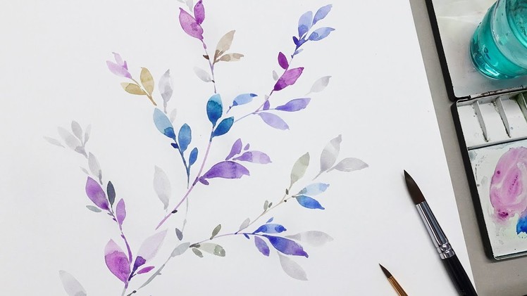 [LVL4] How to paint leaves in watercolor