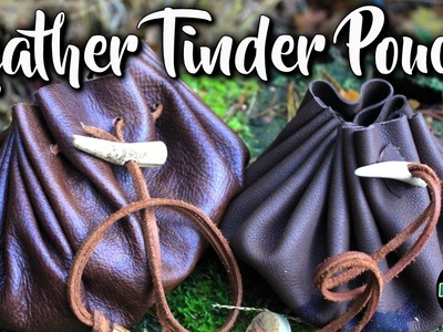 Making a Leather Tinder Pouch by Hand