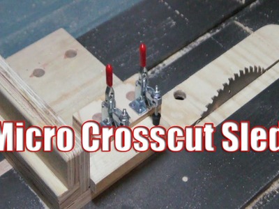 Micro crosscut table saw sled
