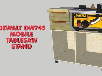Mobile Tablesaw Stand for DeWalt DW745 (part 1 of 2) - Workshop Re-Model Episode 2