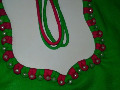 New neck design from piping dori And for kameez and blouse