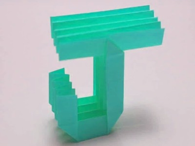 Origami Letter 'J' by Ashvini