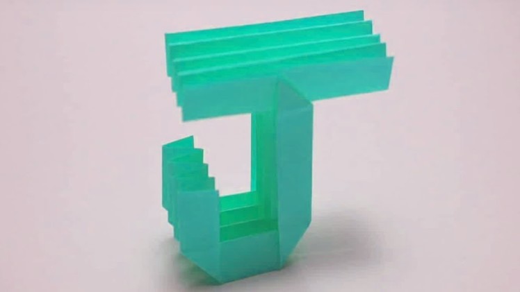Origami Letter 'J' by Ashvini