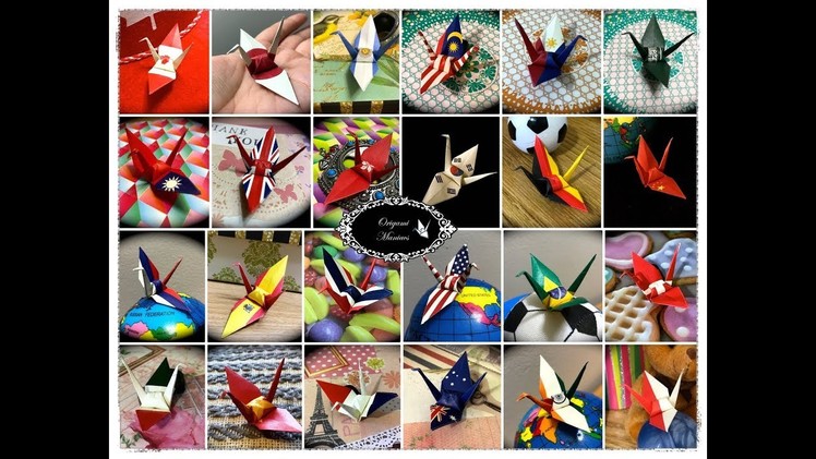 Origami Maniacs 274: Flag Design Cranes