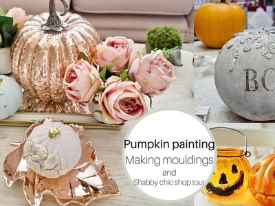 Painting pumpkins, make your own mouldings and shabby chic shop tour.