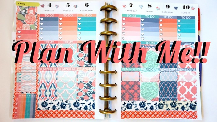 Plan with Me & How I use My Planner -The Happy Planner