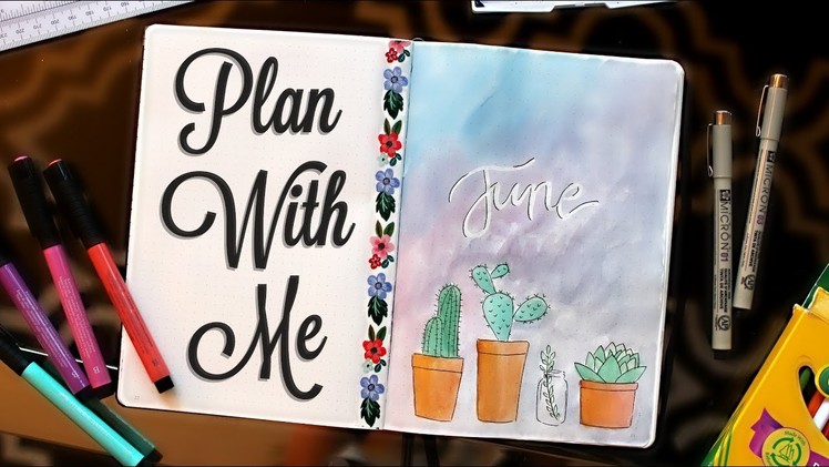 Plan With Me! | June 2017 Bullet Journal Setup Ideas :)