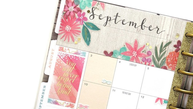 Plan With Me Monthly - September: Mambi | The Happy Planner 2017