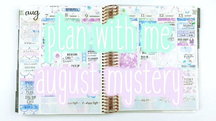 Plan With Me ♡ MOVING AGAIN!. August Mystery (Scribble Prints Co.)
