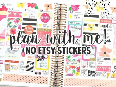 Plan with Me: NO Etsy Sticker Spread!