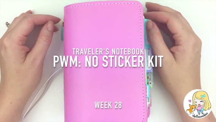Plan With Me: No Sticker Kit Traveler's Notebook Week 28