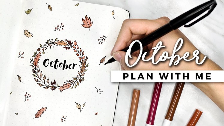 PLAN WITH ME | October 2017 Bullet Journal Setup