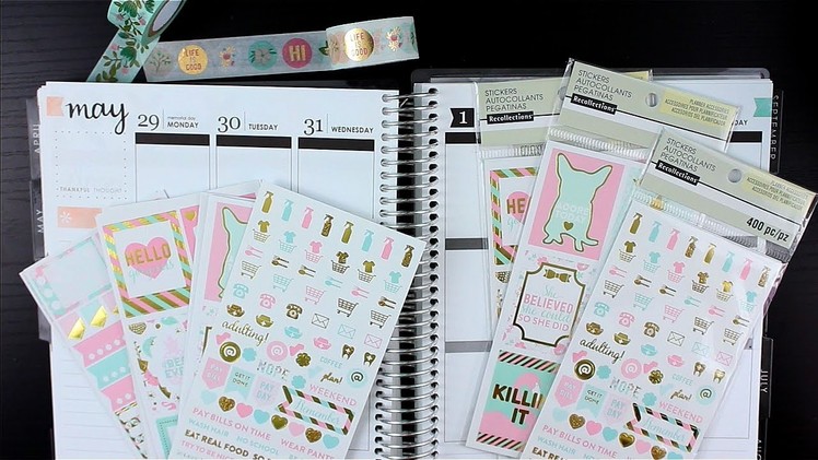 Plan With Me! Recollections Stickers (No etsy sticker kit)