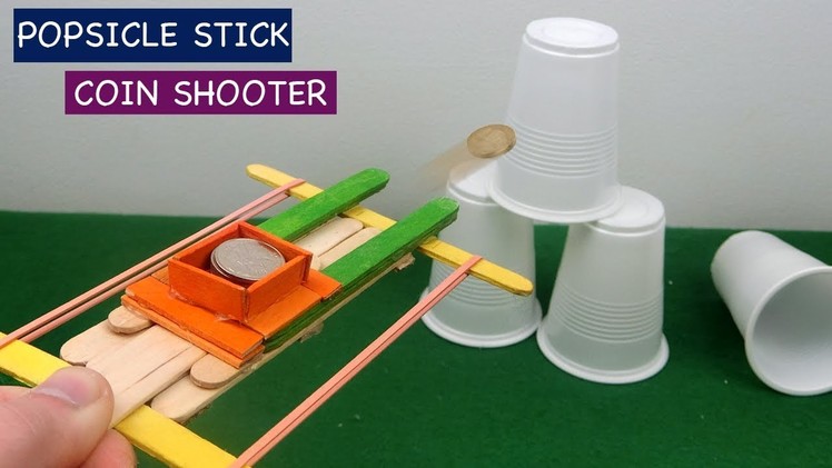 Popsicle Stick Guns | Coin Shooter - DIY Toys for kids