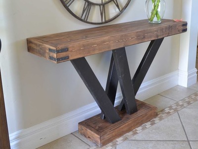 Rustic 2x4 Console Table Build #2x4andMore